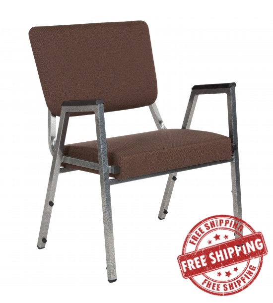 Flash Furniture XU-DG-60443-670-2-BRN-GG HERCULES Series 1500 lb. Rated Brown Antimicrobial Fabric Bariatric Medical Reception Arm Chair with 3/4 Panel Back Flash Furniture XU-DG-60443-670-2-BRN-GG HERCULES Series 1500 lb. Rated Brown Antimicrobial Fabric Bariatric Medical Reception Arm Chair with 3/4 Panel Back